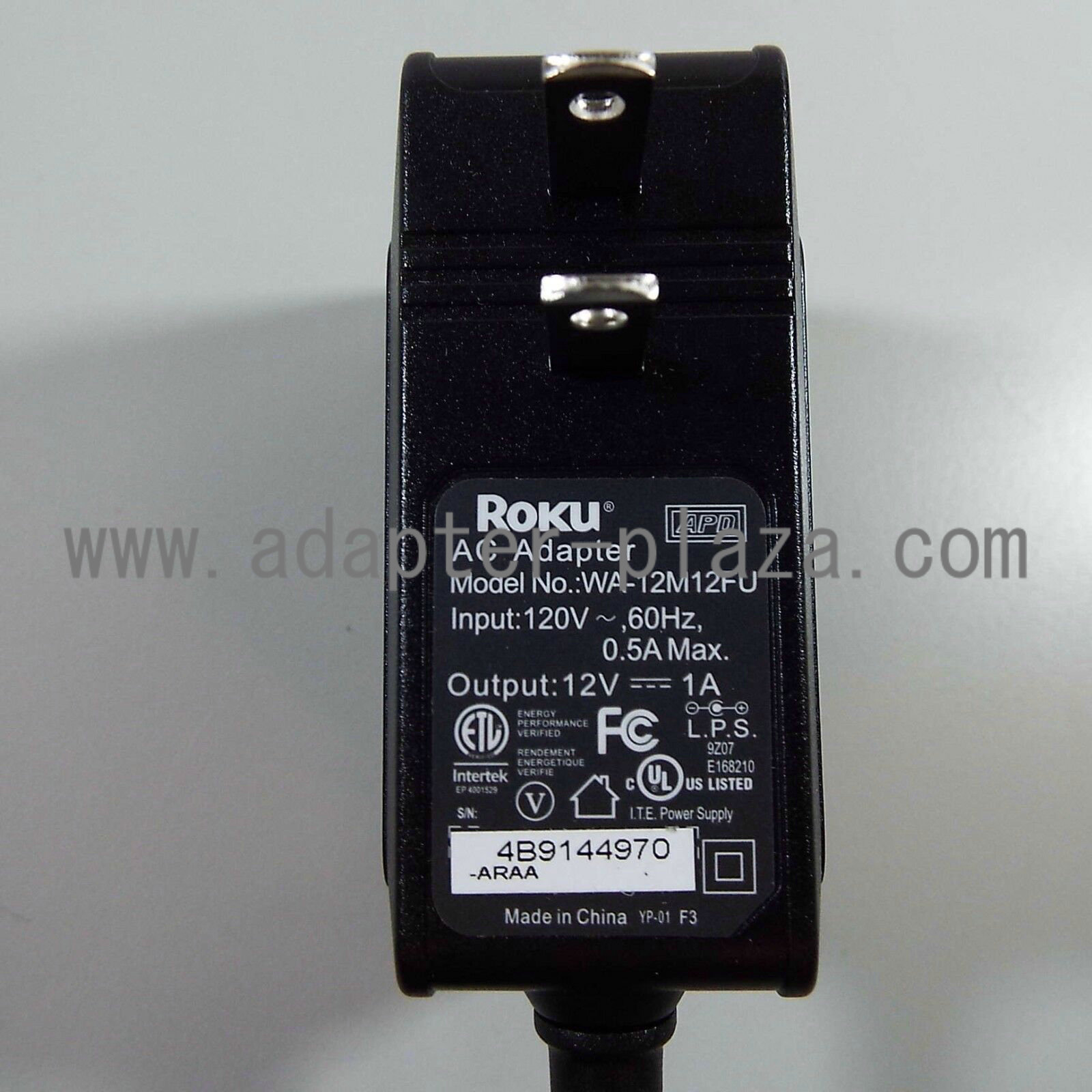 *Brand NEW* 12V 1A AC DC Adapter ROKU WA-12M12FU (B700) POWER SUPPLY - Click Image to Close